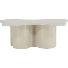 Begrenztes Angebot Couchtisch Flow Venture Design - MDF - Beige - 120x80x45 cm
