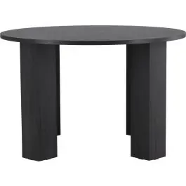 Ausverkauf Runder Esstisch Juno Venture Design - MDF Schwarz - ⌀120x75 cm