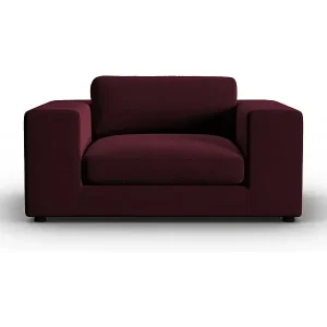 CXL by Christian Lacroix - 1,5-Sitzer Sofa "Tendance" Sitzer aus Samt dunkelrot - 156x122x72cm Günstig
