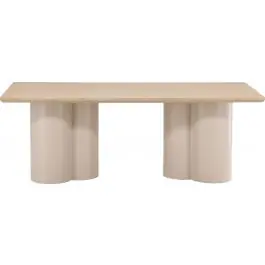 Direkt Vom Hersteller Rechteckiger Esstisch Olivia Venture Design - MDF Beige/Weiß gewaschen - 210x100cm