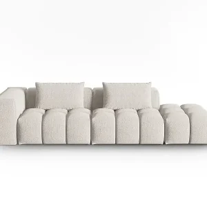 CXL by Christian Lacroix - 3-Sitzer modulares Sofa rechts "Lorella" Sitzer aus strukturiertem Stoff beige - 265x85x70cm Beliebt