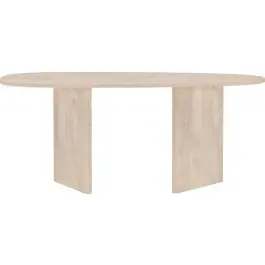 Ovaler Esstisch Grönvik Venture Design MDF Natur 180x90 cm Braun Mega-Angebot