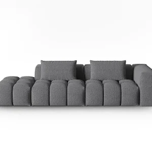 CXL by Christian Lacroix - 3-Sitzer modulares Sofa links "Lorella" Sitzer aus strukturiertem Stoff grau - 265x85x70cm Preisknaller