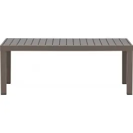 Zertifiziert Sofatisch Copacabana Venture Design - Aluminium Braun - 120x70x45 cm