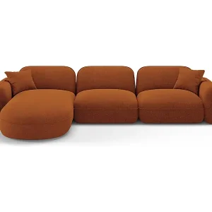 Meistverkauft CXL by Christian Lacroix - 4-Sitzer modulares Ecksofa links "Lucien" Sitzer aus Samt terrakotta - 320x165x70cm