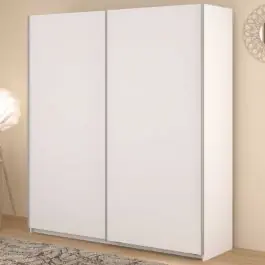 Kleiderschrank Swings - 178x59x203cm - 2 Türen - weiß Sichere Zahlung