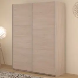 Bestpreis Kleiderschrank Swings - 148x59x203cm - 2 Türen - Eiche Dekor