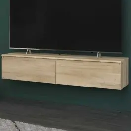 Wochenendangebot TV-Schrank Levi - 138x40x29cm - 2 Schubladen - Eiche Dekor