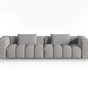 CXL by Christian Lacroix - 5-Sitzer modulares Sofa "Lorella" Sitzer aus strukturiertem Stoff dunkelbeige - 290x85x70cm Preis Gesenkt