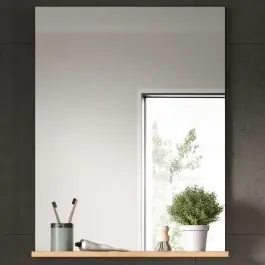 Badspiegel Scout Xonox - Salbeigrün mit Artisan Eiche - 60x79x18 cm Neue Ware