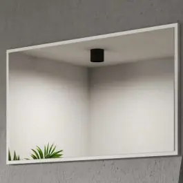 Nur Für Kurze Zeit Wandspiegel Projekt X Xonox - Hochglanz Weiß - 92x52x2 cm