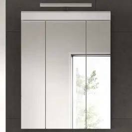 Spiegelschrank Scout Xonox - hochwertiger Weiß-Hochglanz - 60x79x18 cm Günstig