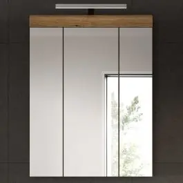 Spiegelschrank Scout Xonox - Evoak Oak - 60x79x18 cm - mit Beleuchtung Sofort Bestellen