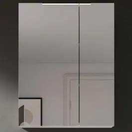 Highlight Spiegelschrank Vira Xonox - Melamin Weiß - 60x77x18 cm