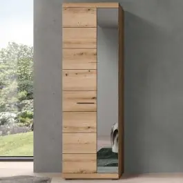 Kleiderschrank Scout Xonox - Evoke Oak, 62x197x37 cm, mit Spiegel Mega-Angebot