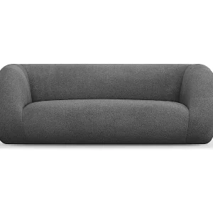 Solange Der Vorrat Reicht Cosmopolitan Design - 2-Sitzer Sofa "Essen" aus Boucle dunkelgrau - 210x95x86cm