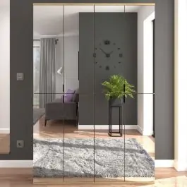 Versand Am Gleichen Tag Kleiderschrank Projekt X Emob Artisan Eiche mit Spiegel 122x193x34 cm