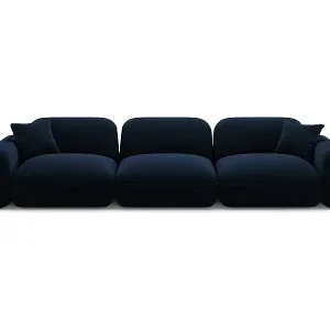 Markenware CXL by Christian Lacroix - 4-Sitzer modulares Sofa "Lucien" Sitzer aus Samt königsblau - 320x90x70cm