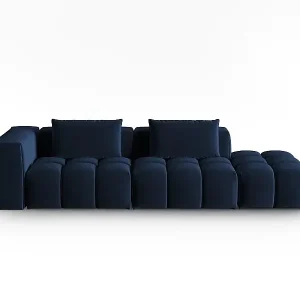 CXL by Christian Lacroix - 3-Sitzer modulares Sofa rechts "Lorella" Sitzer aus Samt königsblau - 265x85x70cm Solange Der Vorrat Reicht