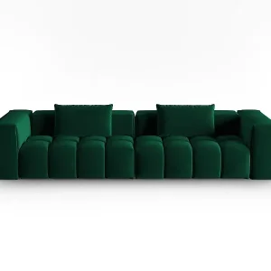 CXL by Christian Lacroix - 5-Sitzer modulares Sofa "Lorella" Sitzer aus Samt flaschengrün - 290x85x70cm Mega-Angebot