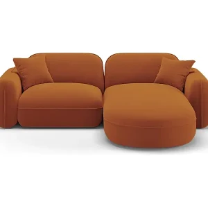 CXL by Christian Lacroix - 3-Sitzer modulares Ecksofa rechts "Lucien" Sitzer aus Samt terrakotta - 230x165x70cm Bestseller