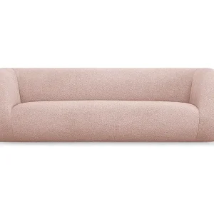 Sofort Bestellen Cosmopolitan Design - 3-Sitzer Sofa "Essen" aus Boucle puderrosa - 230x95x86cm