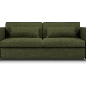 Knallerangebot CXL by Christian Lacroix - 2-Sitzer ausklappbares Sofa "Yanis" Sitzer aus strukturiertem Stoff grün - 182x102x80cm
