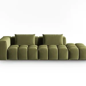 CXL by Christian Lacroix - 3-Sitzer modulares Sofa rechts "Lorella" Sitzer aus Samt hellgrün - 265x85x70cm Rabatt