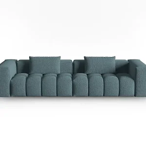CXL by Christian Lacroix - 5-Sitzer modulares Sofa "Lorella" Sitzer aus strukturiertem Stoff hellblau - 290x85x70cm Zertifiziert