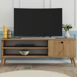 Highlight Retro 1562 TV-Ständer | 100 % MELAMIN | Eiche