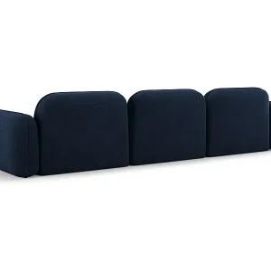 CXL by Christian Lacroix - 4-Sitzer modulares Sofa "Lucien" Sitzer aus Samt dunkelblau - 320x90x70cm Begrenztes Angebot