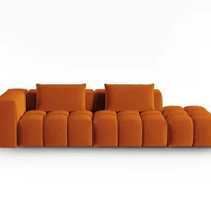 CXL by Christian Lacroix - 3-Sitzer modulares Sofa rechts "Lorella" Sitzer aus Samt terrakotta - 265x85x70cm Preis Gesenkt