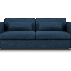 CXL by Christian Lacroix - 2-Sitzer ausklappbares Sofa "Yanis" Sitzer aus strukturiertem Stoff blau - 182x102x80cm Meistverkauft