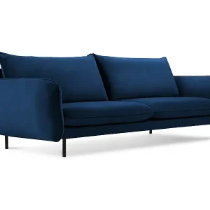 Online Kaufen Cosmopolitan Design - 4-Sitzer Sofa "Vienna" aus Samt königsblau - 230x92x95cm