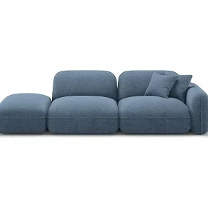 CXL by Christian Lacroix - 3-Sitzer modulares Sofa links "Lucien" Sitzer aus Samt blue jeans - 295x90x70cm Neue Kollektion