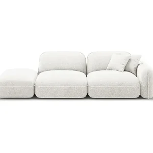 Direkt Vom Hersteller CXL by Christian Lacroix - 3-Sitzer modulares Sofa links "Lucien" Sitzer aus Samt elfenbein - 295x90x70cm