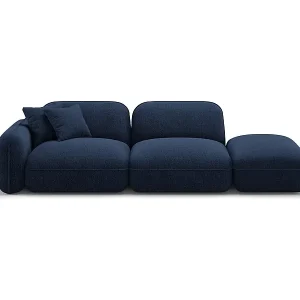 Begrenztes Angebot CXL by Christian Lacroix - 3-Sitzer modulares Sofa rechts "Lucien" Sitzer aus Samt dunkelblau - 295x90x70cm