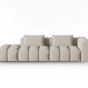CXL by Christian Lacroix - 3-Sitzer modulares Sofa links "Lorella" Sitzer aus strukturiertem Stoff sand - 265x85x70cm Top-Angebot