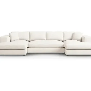 CXL by Christian Lacroix - 5-Sitzer Panoramasofa "Tendance" Sitzer aus strukturiertem Stoff weiß - 344x170x72cm Angebot