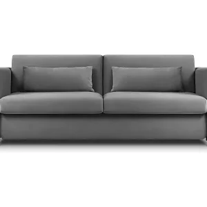 Jetzt Bestellen CXL by Christian Lacroix - 2-Sitzer ausklappbares Sofa "Yanis" Sitzer aus Samt dunkelgrau - 182x102x80cm