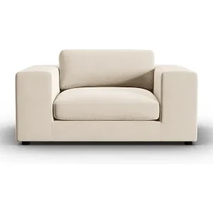 Sonderaktion CXL by Christian Lacroix - 1,5-Sitzer Sofa "Tendance" Sitzer aus Samt beige - 156x122x72cm