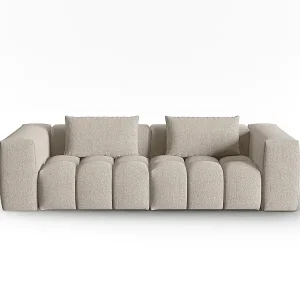 CXL by Christian Lacroix - 3-Sitzer modulares Sofa "Lorella" Sitzer aus strukturiertem Stoff sand - 230x85x70cm Wochenendangebot