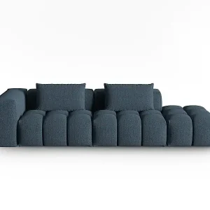 Heißes Angebot CXL by Christian Lacroix - 3-Sitzer modulares Sofa rechts "Lorella" Sitzer aus strukturiertem Stoff dunkelblau - 265x85x70cm