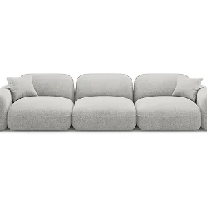 Jetzt Kaufen CXL by Christian Lacroix - 4-Sitzer modulares Sofa "Lucien" Sitzer aus Samt hellgrau - 320x90x70cm