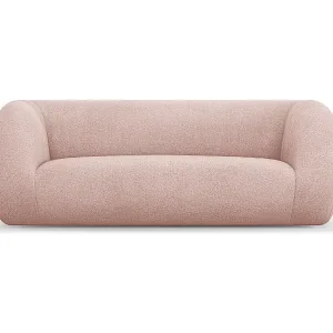 Cosmopolitan Design - 2-Sitzer Sofa "Essen" aus Boucle puderrosa - 210x95x86cm Neue Ware