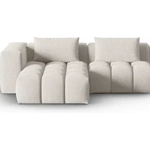 CXL by Christian Lacroix - 3-Sitzer modulares Ecksofa links "Lorella" Sitzer aus strukturiertem Stoff beige - 205x145x70cm Sonderaktion