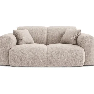 Sonderaktion Cosmopolitan Design - 2-Sitzer Sofa "Nolio" aus Chenille-Stoff beige - 170x95x72cm