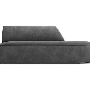 CXL by Christian Lacroix - 2-Sitzer modulares Sofa rechts "Charles" Sitzer aus Samt dunkelgrau - 181x93x69cm Super-Preis