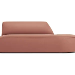 Solange Der Vorrat Reicht CXL by Christian Lacroix - 2-Sitzer modulares Sofa rechts "Charles" Sitzer aus Samt rosa - 181x93x69cm