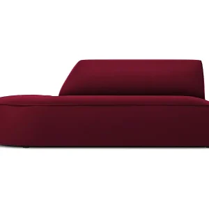 Super-Preis CXL by Christian Lacroix - 2-Sitzer modulares Sofa links "Charles" Sitzer aus Samt rot - 181x93x69cm